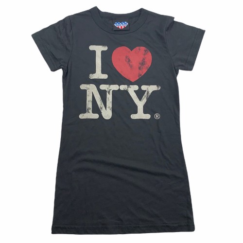 Vintage Junk Food I Heart ❤️ Heart NY New York Black T