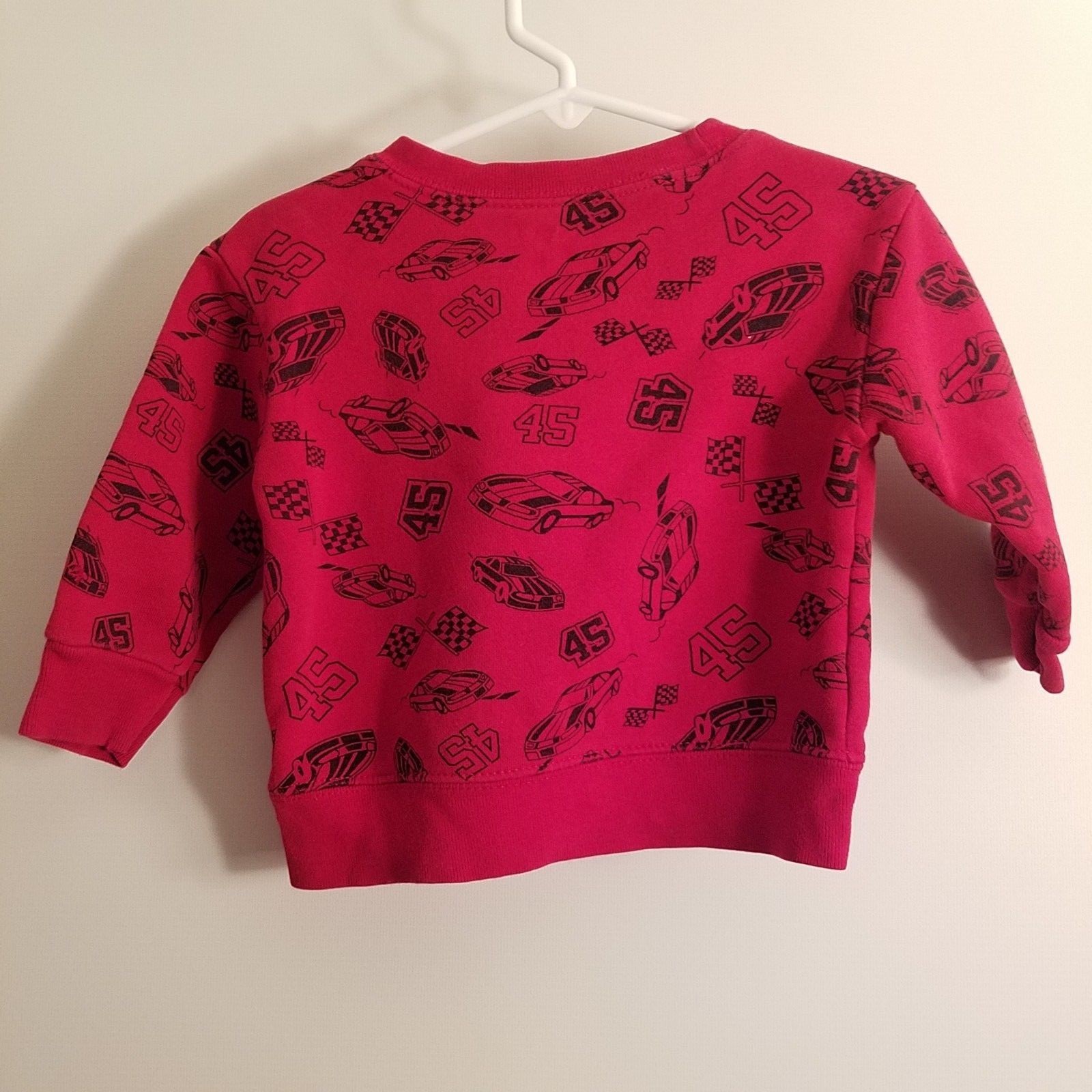 Garanimals Sweatshirt Size 12 M Infant Boys Race Car Long Sleeve Red Black