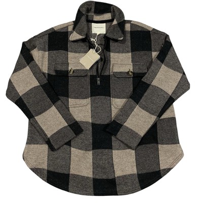 Thread & Supply Darius Jacket 1X Taupe Black Check Preppy Classic