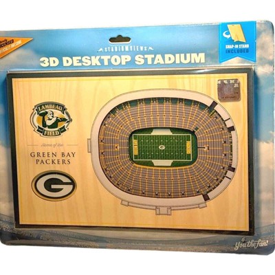 NFL Green Bay Packers 3D Desktop Stadium Wood With Stand