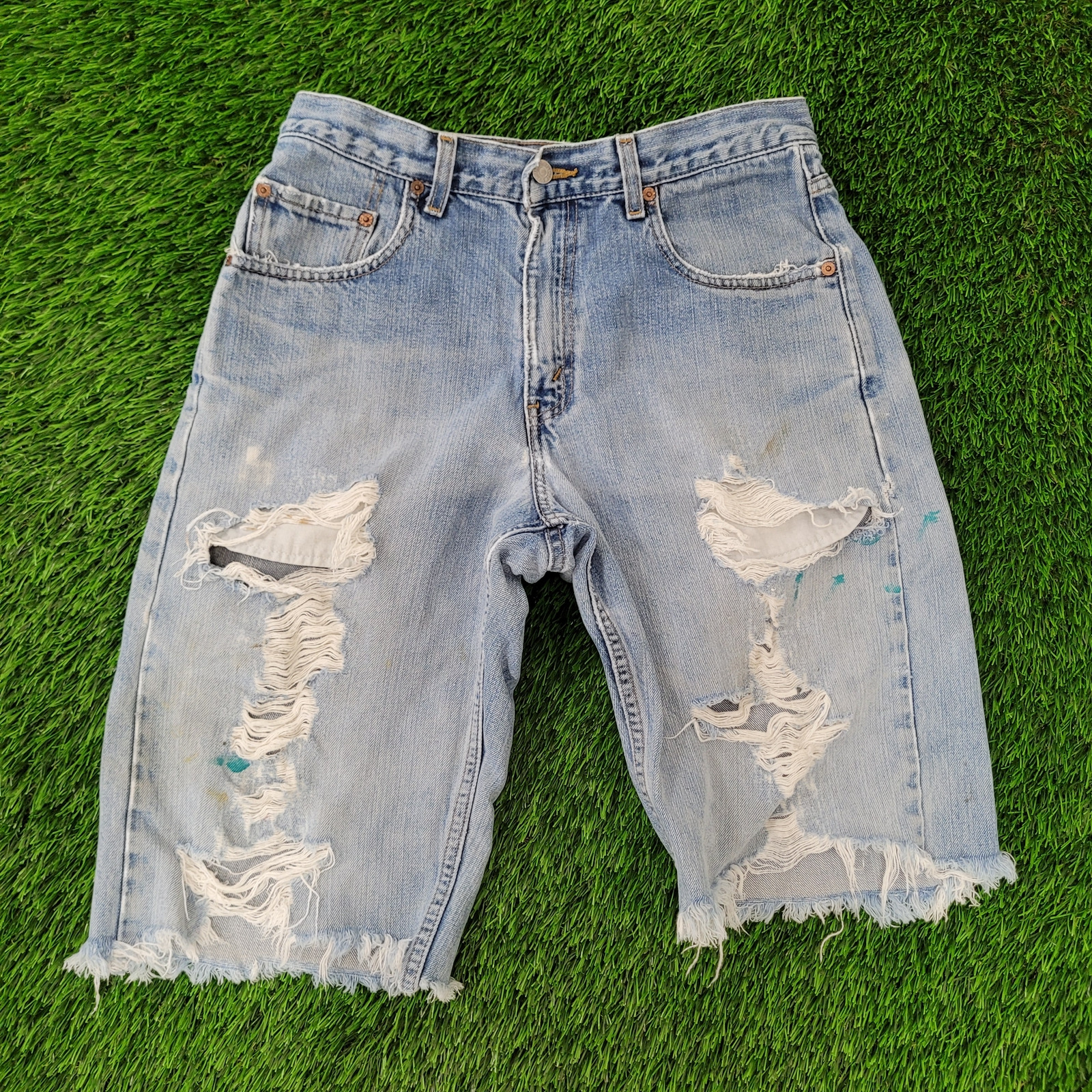 Vintage LEVIS 569 Distressed Jorts Shorts 30x12 Baggy USA | eBay Vintage LEVIS 569 Distressed Jorts Shorts 30x12 Baggy USA | eBay