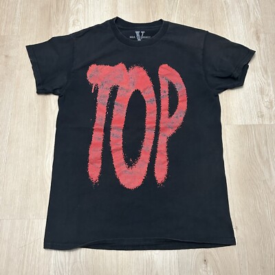 Authentic VLONE NBA Youngboy TOP Designer Streetwear Black T Shirt Size Small
