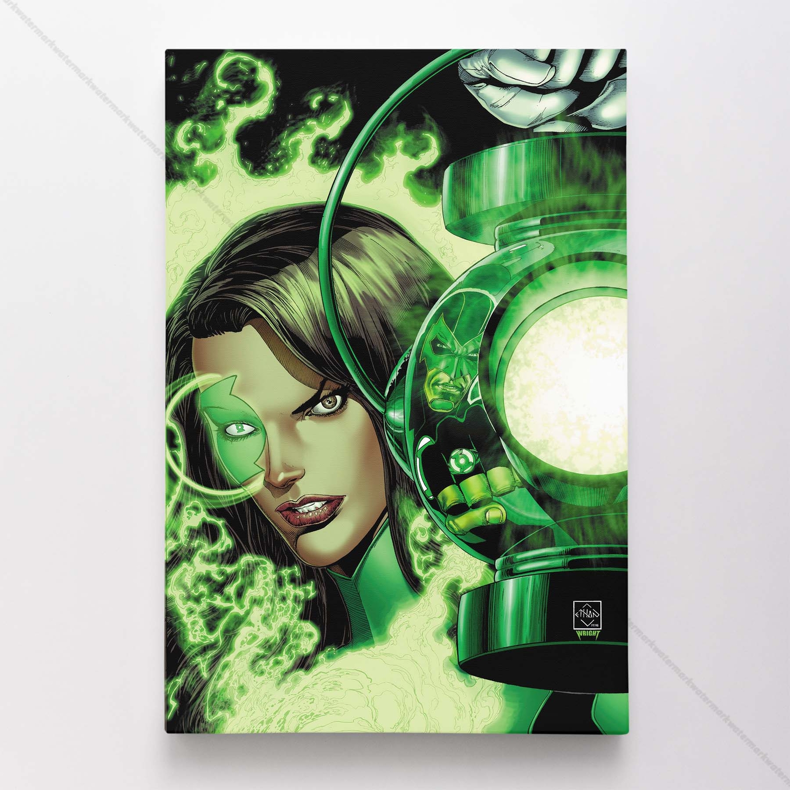 Green Latern Poster Canvas DC Comic Book Cover Art Print #17341