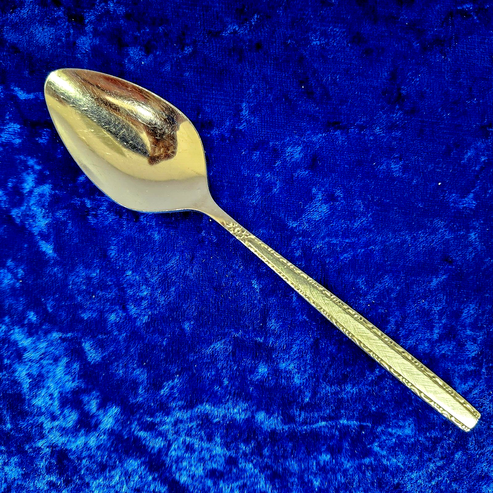 VIA ROMA TEASPOON ONEIDA COMMUNITY Stainless Burnished Handl