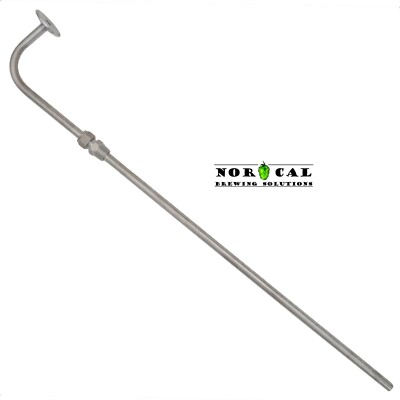 Jaybird 304 Stainless Steel Pass Through RACKING CANE 1.5'' Tri Clover Clamp 29''