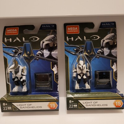 2022 Mega Construx Halo Heroes Series 15 LIGHT OF SANGHELIOS LOT x2