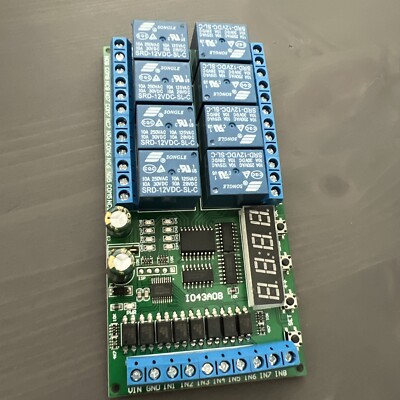 8ch DC 12V Multifunction Delay Module Cycle Timer Switch for Power sequencer