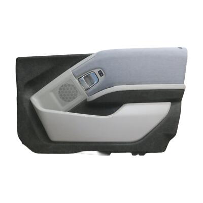 2014 BMW I3 Right Front Door Trim Panel Black Gray Factory OEM Replacement Part