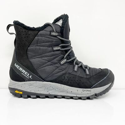 

Merrell Womens Antora J066944 Черные непромокаемые зимние сапоги, размер 8,5, Черный, Antora