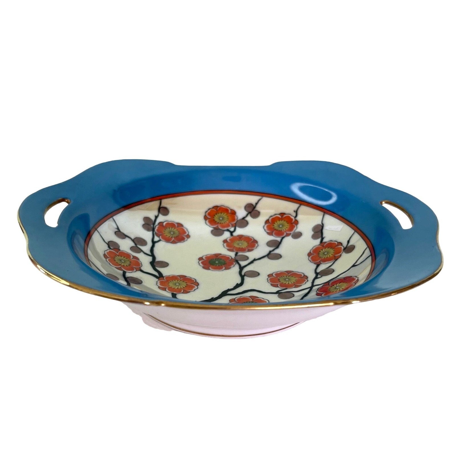 noritake-lusterware-octagonal-bowl-cut-out-tab-art-deco-floral-9-x-2