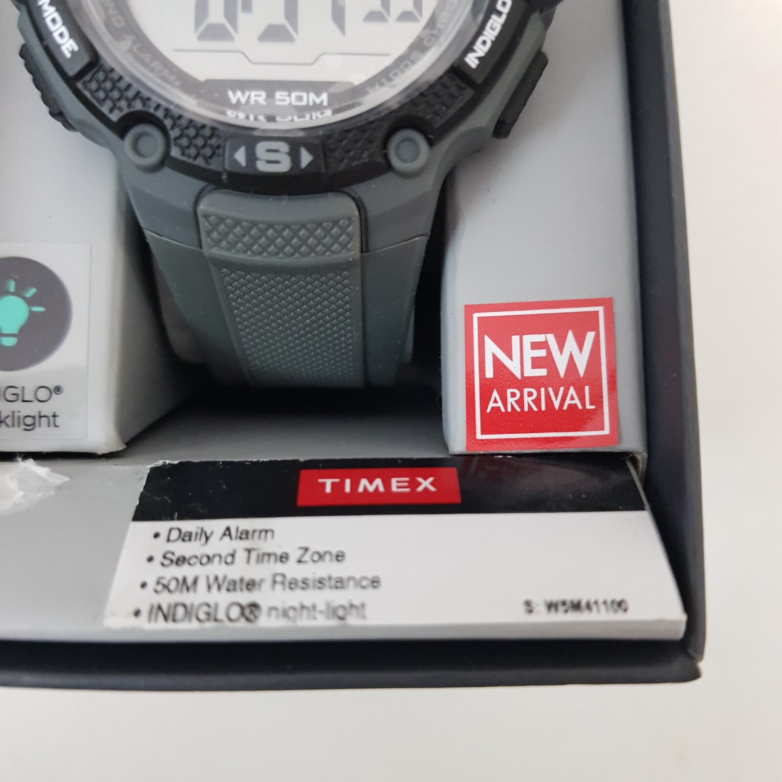 Pre-owned Timex Tw5m41100, Men's Digital Watch, Indiglo, Alarm, Stopwatch