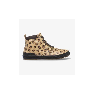 

Водостойкие ботинки Keds Big Kid Scout с леопардовым принтом 1,5 м, модные кроссовки из ткани, Leopard