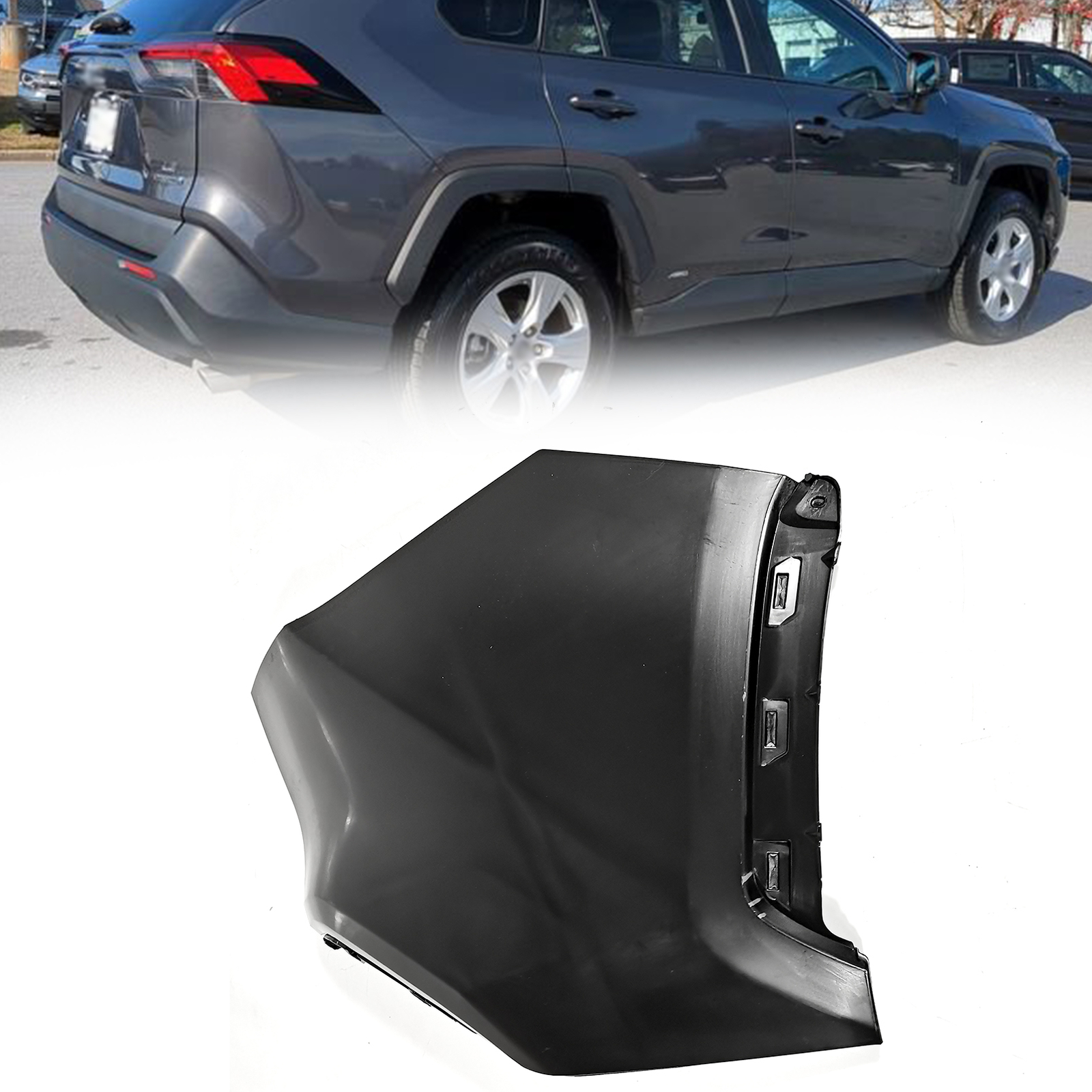 Rear Bumper Side Cover Right Side Extension Assembly For 2019-2024