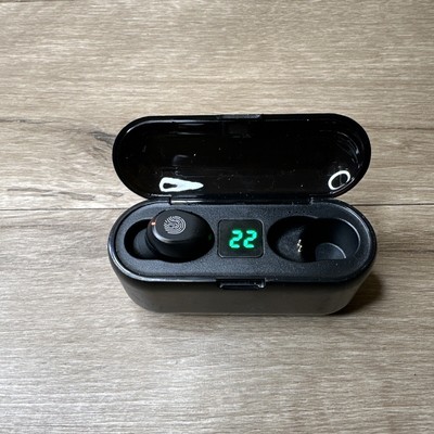 Bluetooth Earbuds F9 True Wireless Earbuds W/ Power Bank (Black) Left Only