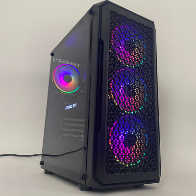Custom Gaming PC Desktop Computer Intel i7-4790 16GB 1TB SSD RTX 4060 Win11