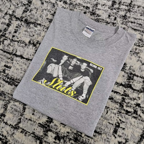 Vtg 90s Blink 182 Sluts Shirt XL Gray Pop Punk Band Tee Y2K Vtg 90s Blink 182 Sluts Shirt XL Gray Pop Punk Band Tee Y2K