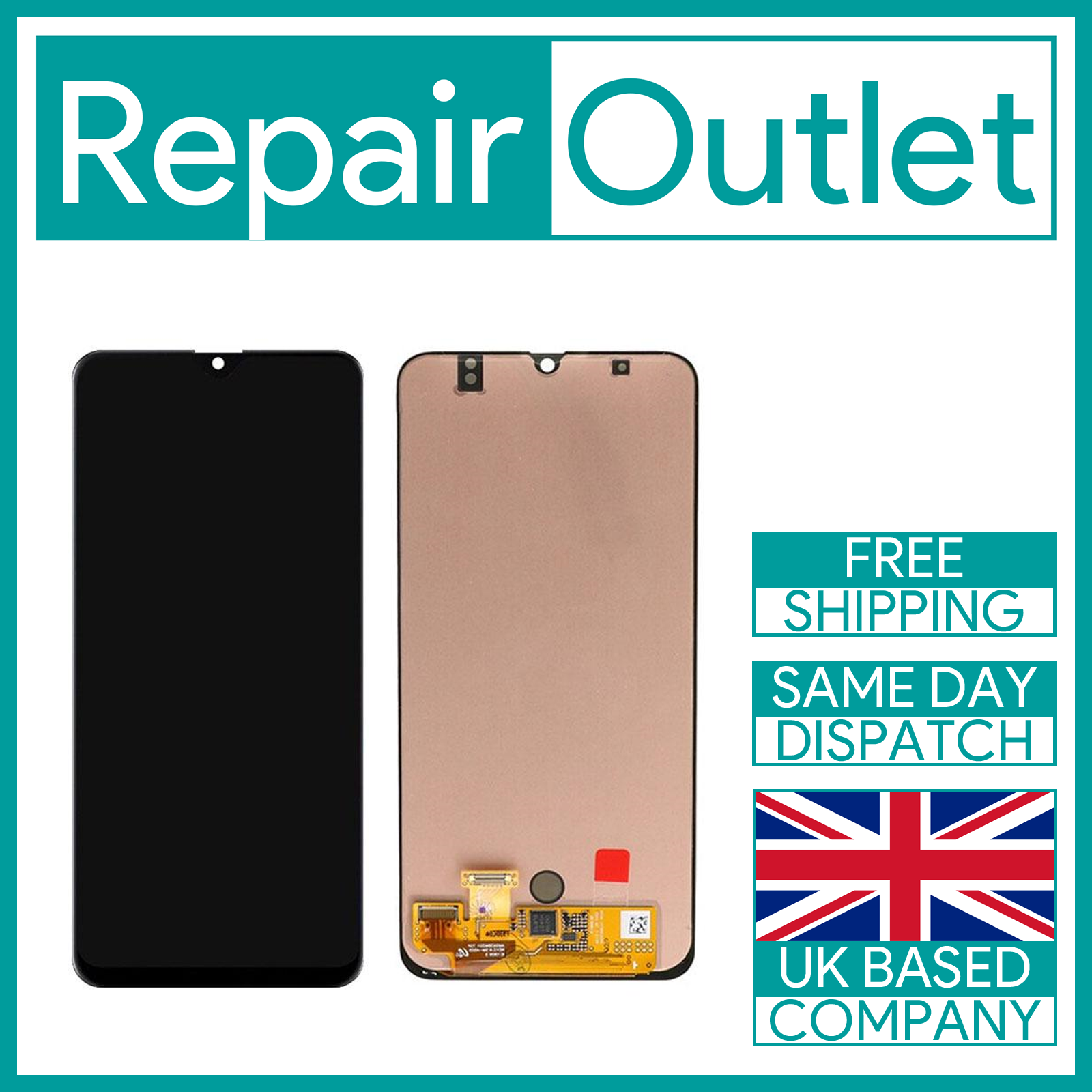 Samsung Galaxy A50/ A505F Replacement AMOLED Touch Screen Assembly Frame (Black) | eBay