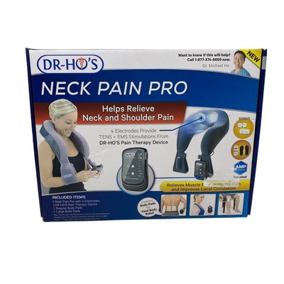 NEW Dr Ho's Neck Pain Pro TENS + EMS Device Relieve Shoulder Pain Massage NIB