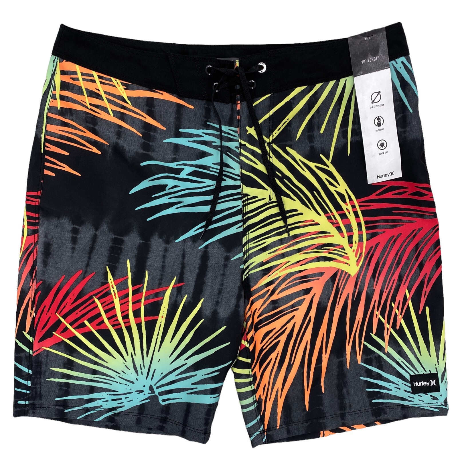 Hurley Redondo Mens Board Short 20 Boardshorts Купальник Черный Разноцветный Цветочный