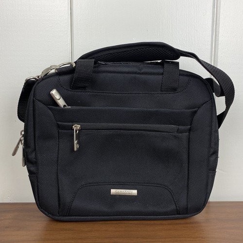 Samsonite Small Black Messenger Bag W/ Zip Closures