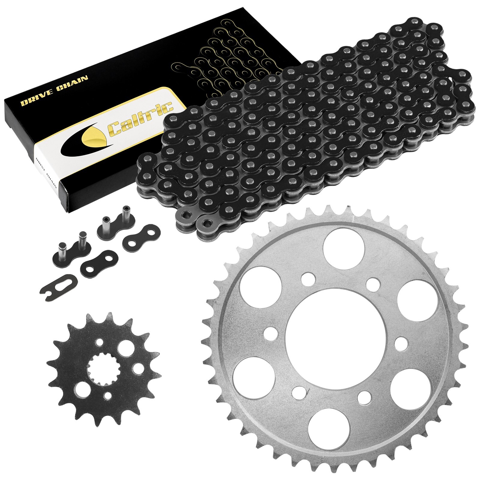 JacKセット JacKセット Black Drive Chain And Sprocket Kit for Kawasaki
