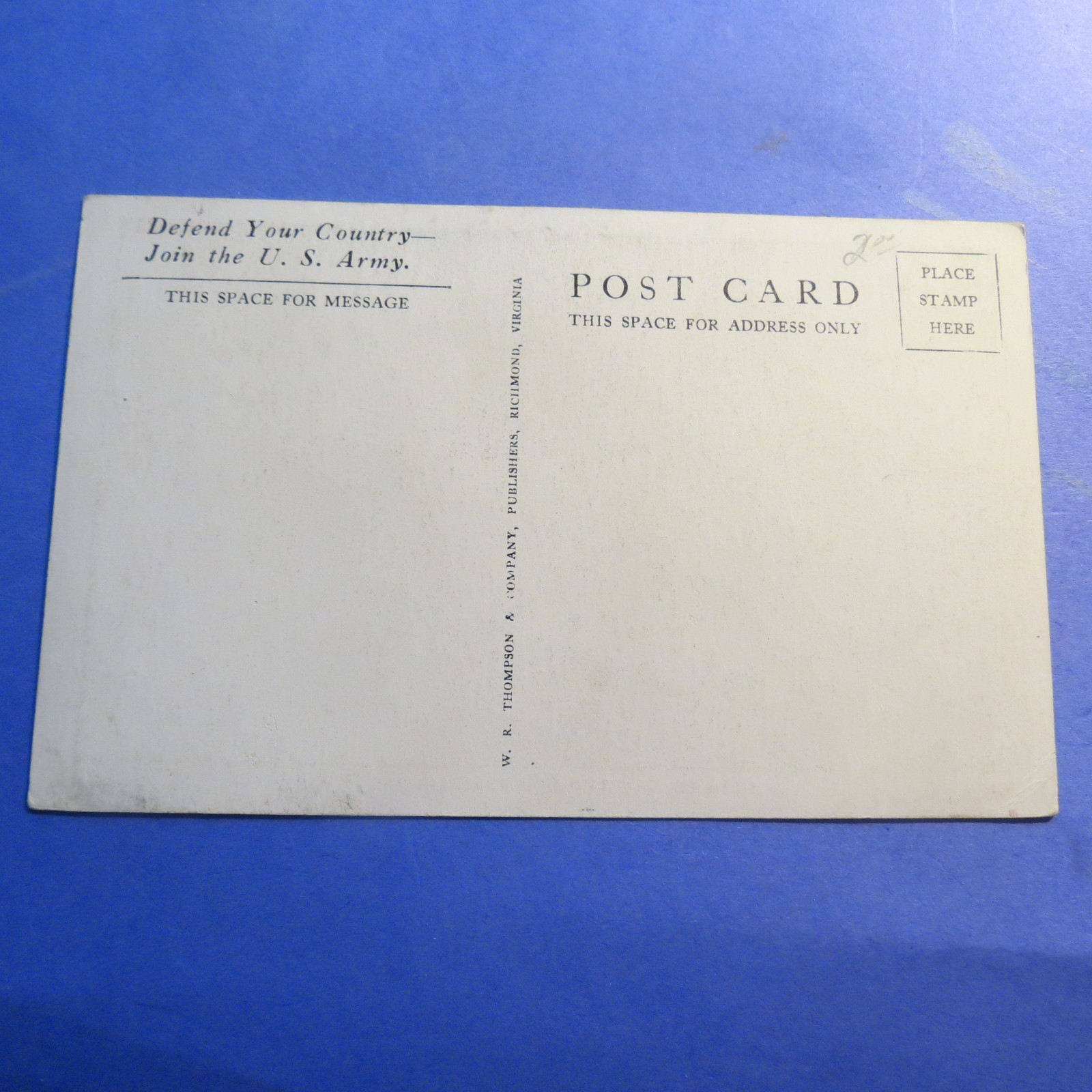 A Long March US Army Training 1940's Vintage Old Postcard PC2414