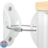 Booda Brand Furniture Anchors (10 Pack) for Baby Proofing, Furniture Straps Anti Tip Furniture Anchor Securing 400 lbs/Keep Baby Pet Safety from Falling Furniture, Metal White Earthquake Straps
