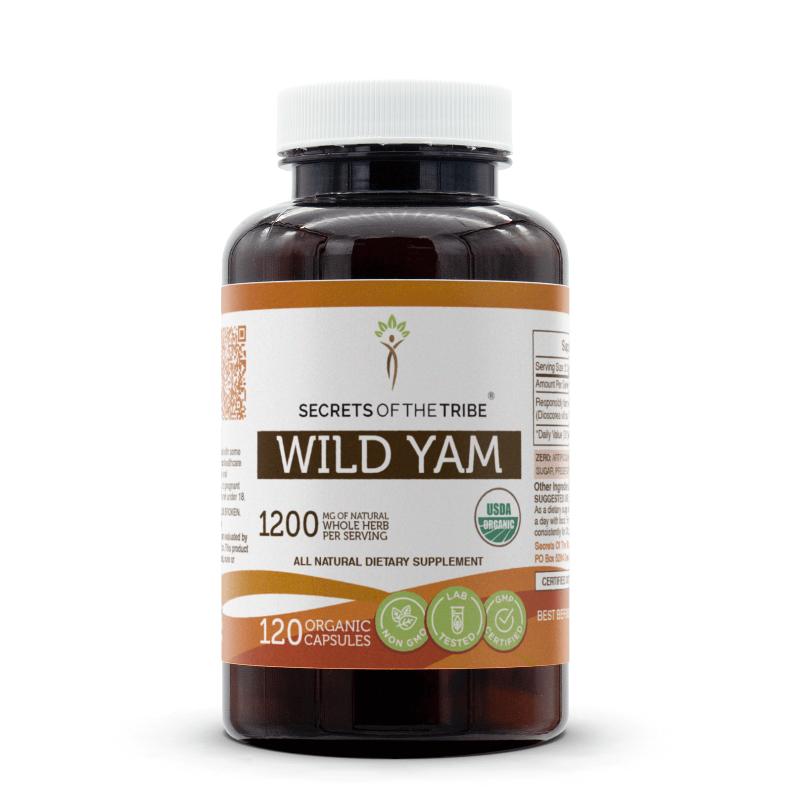 Secrets Of The Tribe Wild Yam Capsules, 600 mg