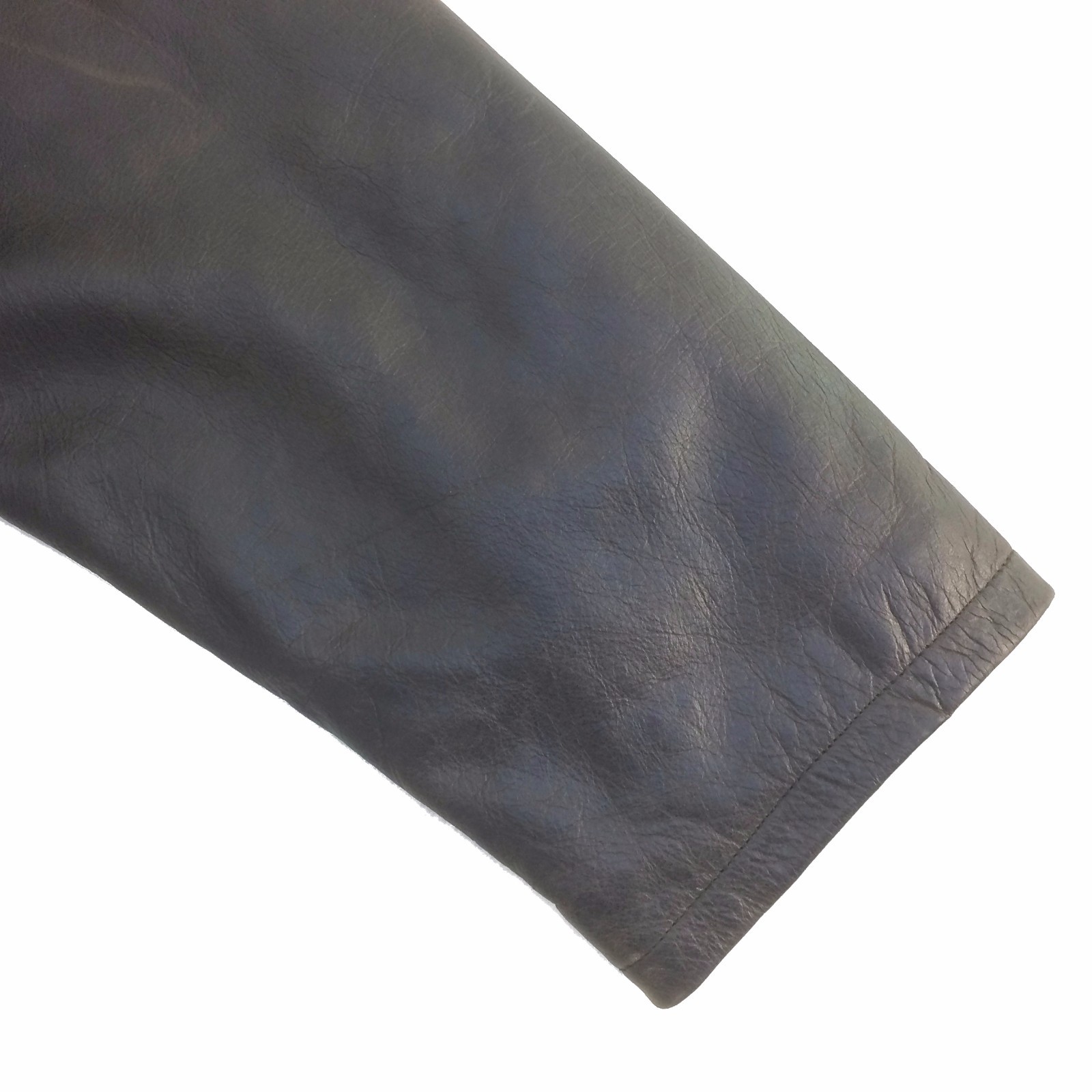 Pre-owned Anjum Garlic , Vintage, Men's, 3 Buttons Genuine Leather Jacket / Coat 3/4 Length In Brown
