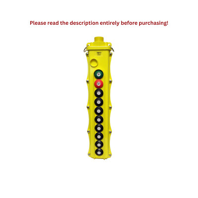 10-BUTTON PENDANT, 8 SINGLE-SPEED SWITCHES WITH MAINTAINED ON/OFF (SBP2-10-WH)