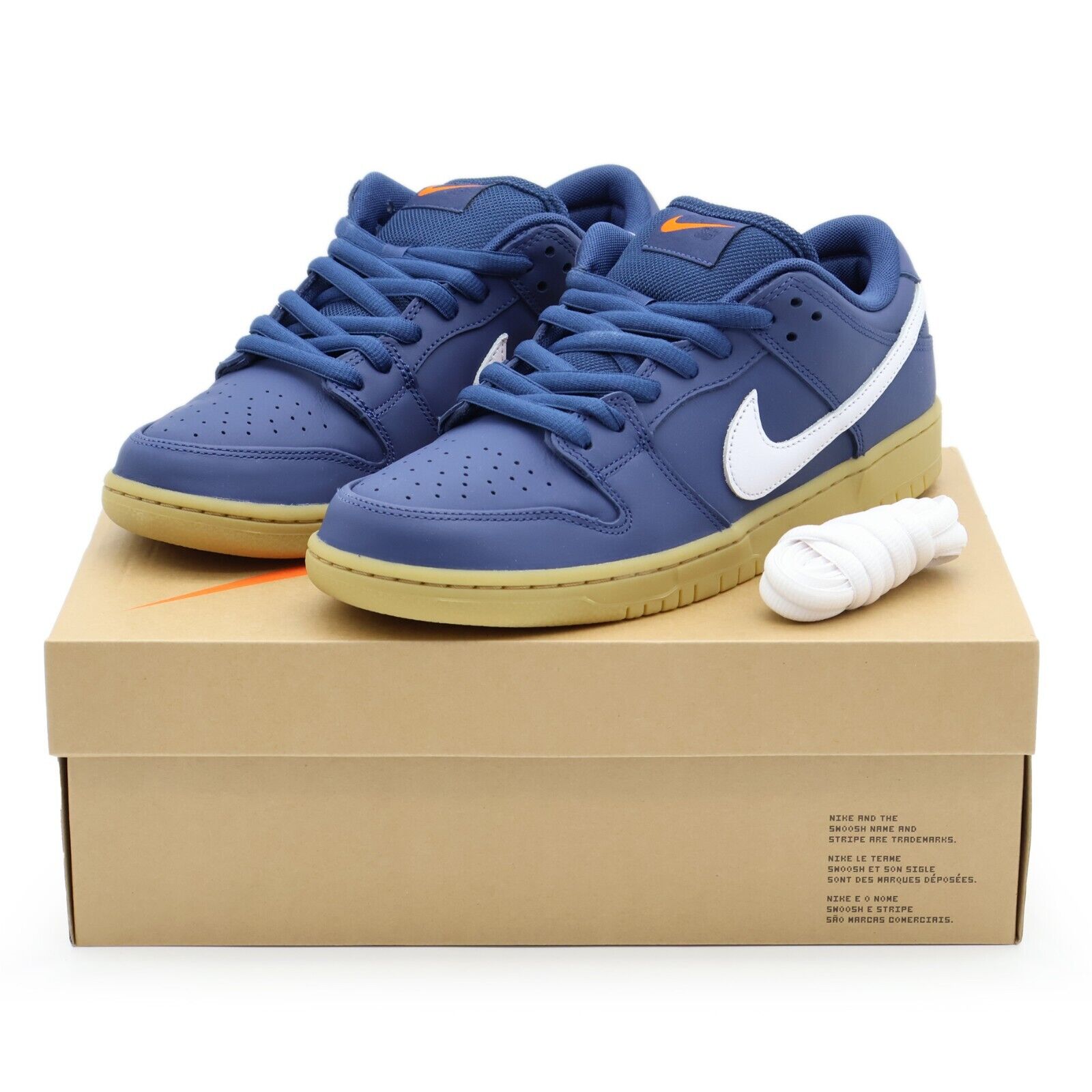FJ1674-400 Nike SB Dunk Low Pro ISO Orange Label Navy Gum FJ1674-400 Nike SB Dunk Low Pro ISO Orange Label Navy Gum
