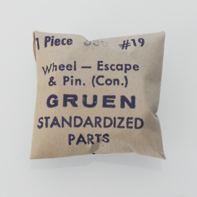 NOS Gruen Watch Cal 330 Escape Wheel Part New Old Stock Watchmakers (C14D13)