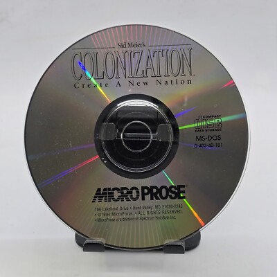 Sid Meier's Colonization Create A New Nation PC Windows Micro Prose Disc Only