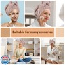 SUNLAND Large Microfiber Hair Drying Caps with Bow knot Fast Drying Shower Cap Soft and Absorbent hairWrap Hair Turban Bath Caps for Curly Thick and wet Hair 11 X 13.4 inch 2 Pack Brown