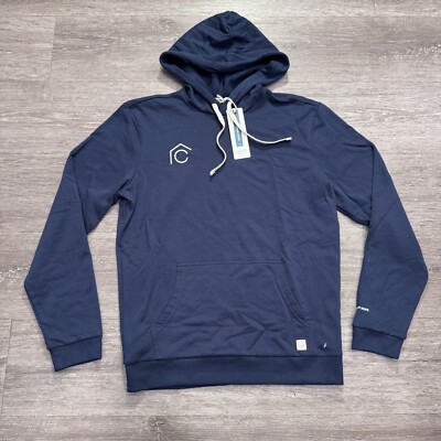 Marine Layer Hoodie Mens Small Blue Sweatshirt Pullover Drawstring Modal Sweater
