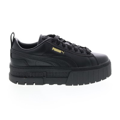 

Puma Mayze Classic 38420902 Женские черные кожаные кроссовки Lifestyle Обувь, Черный, Puma Mayze Classic