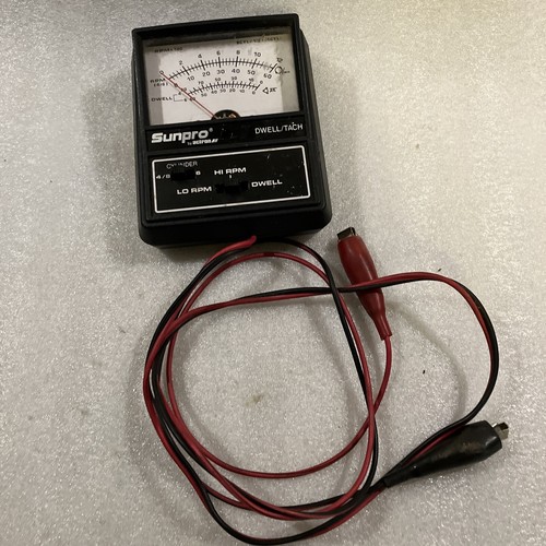 Actron Sunpro Dwell/tach Meter Tachometer Cp7603 4/6/8 Cylinder Used
