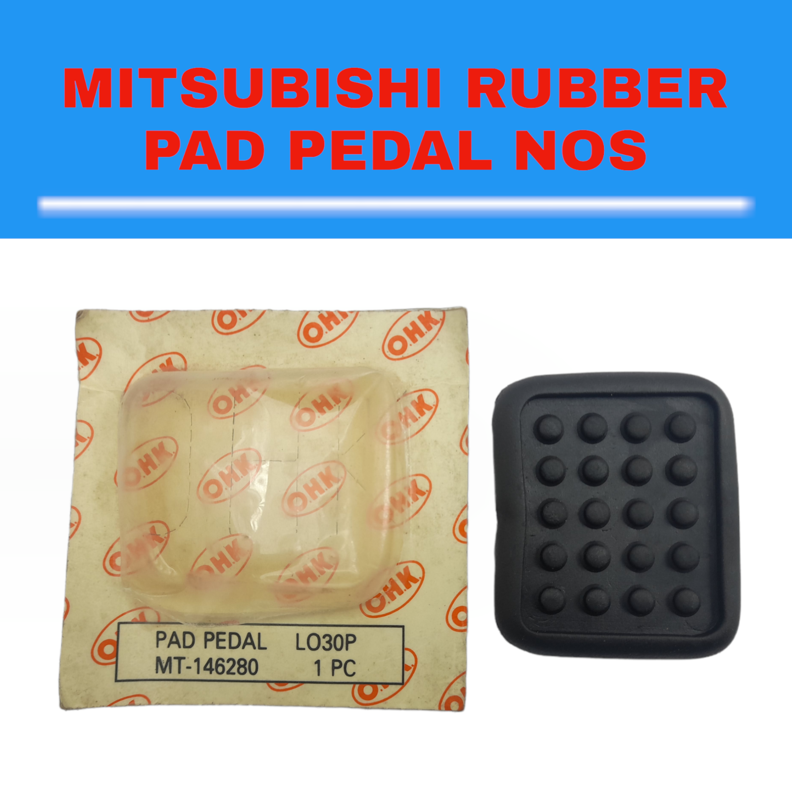 00 Fits For Mitsubishi L300 T120 L030P Rubber Pad Pedal NOS