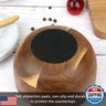 HESHIBI Wooden Salt Cellar Box with Marble Lid and Spoon, Modern White Stone Salt or Pepper Sugar Spice Seasoning Bowl Container Jar Holder Well Keeper Dish Pig Crock for Kitchen