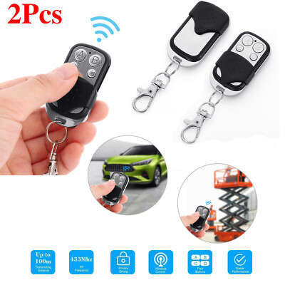 2PCS Garage Door Remote Control Copy For Garage Door 433.92mhz Wireless Cloning