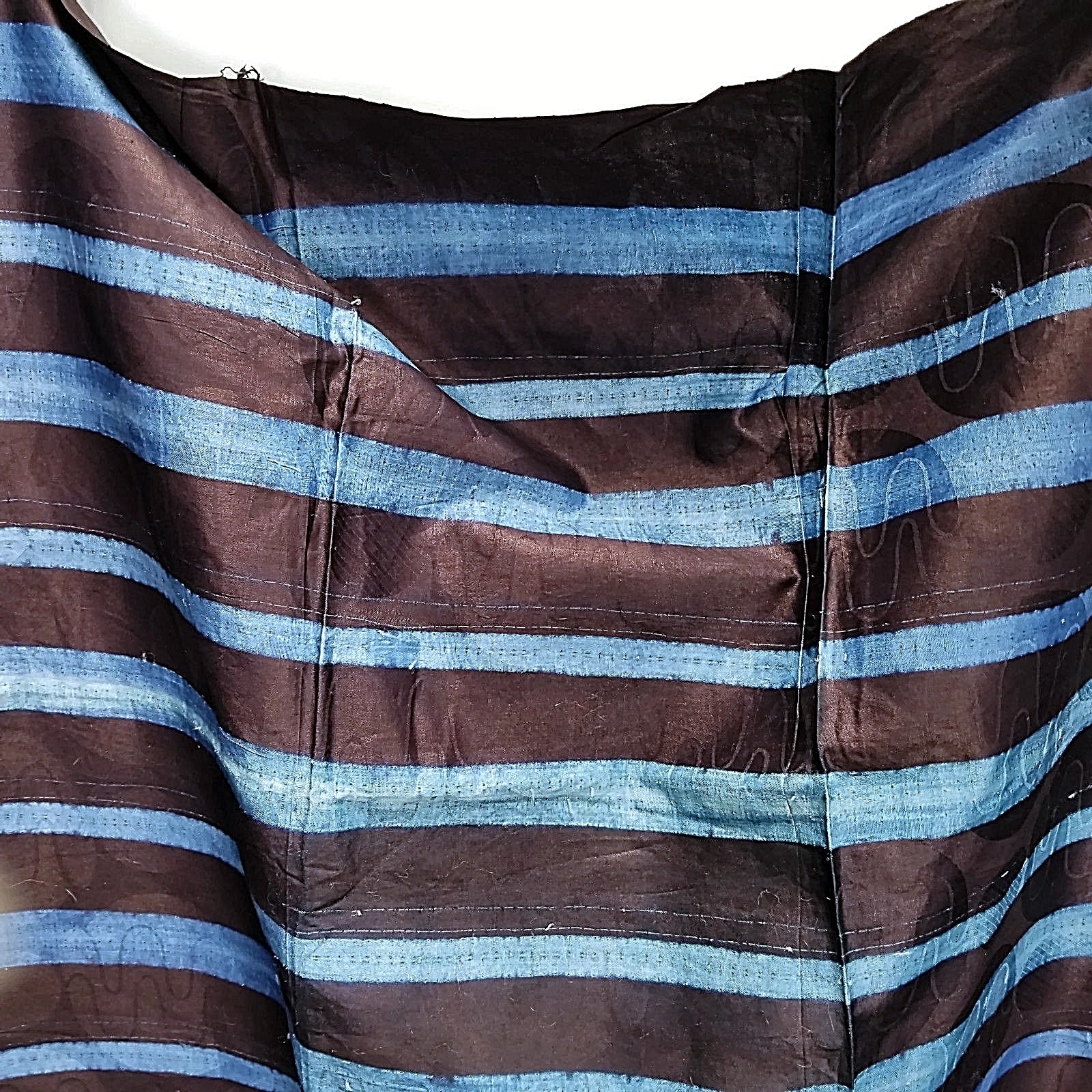 Guinea West Africa Indigo Blue Fabric Wrapper 49x62 8.2oz Hand Woven Hand Dyed