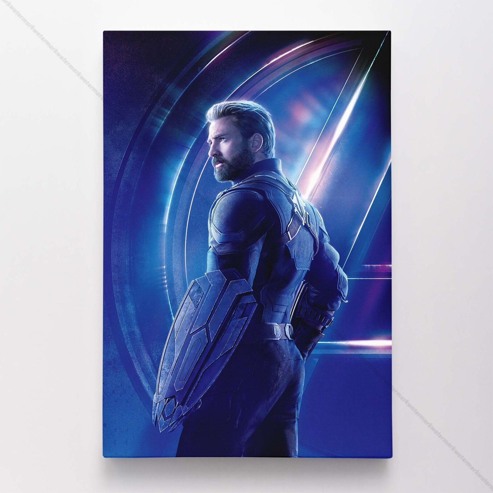 Captain America Poster Canvas Avengers Movie MCU Steve Rogers Marvel Print #9732