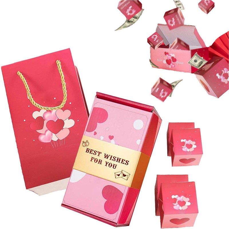 Creative Bounce Box Folding DIY Pop up Gift Box with Lids Gift Boxes for Party
