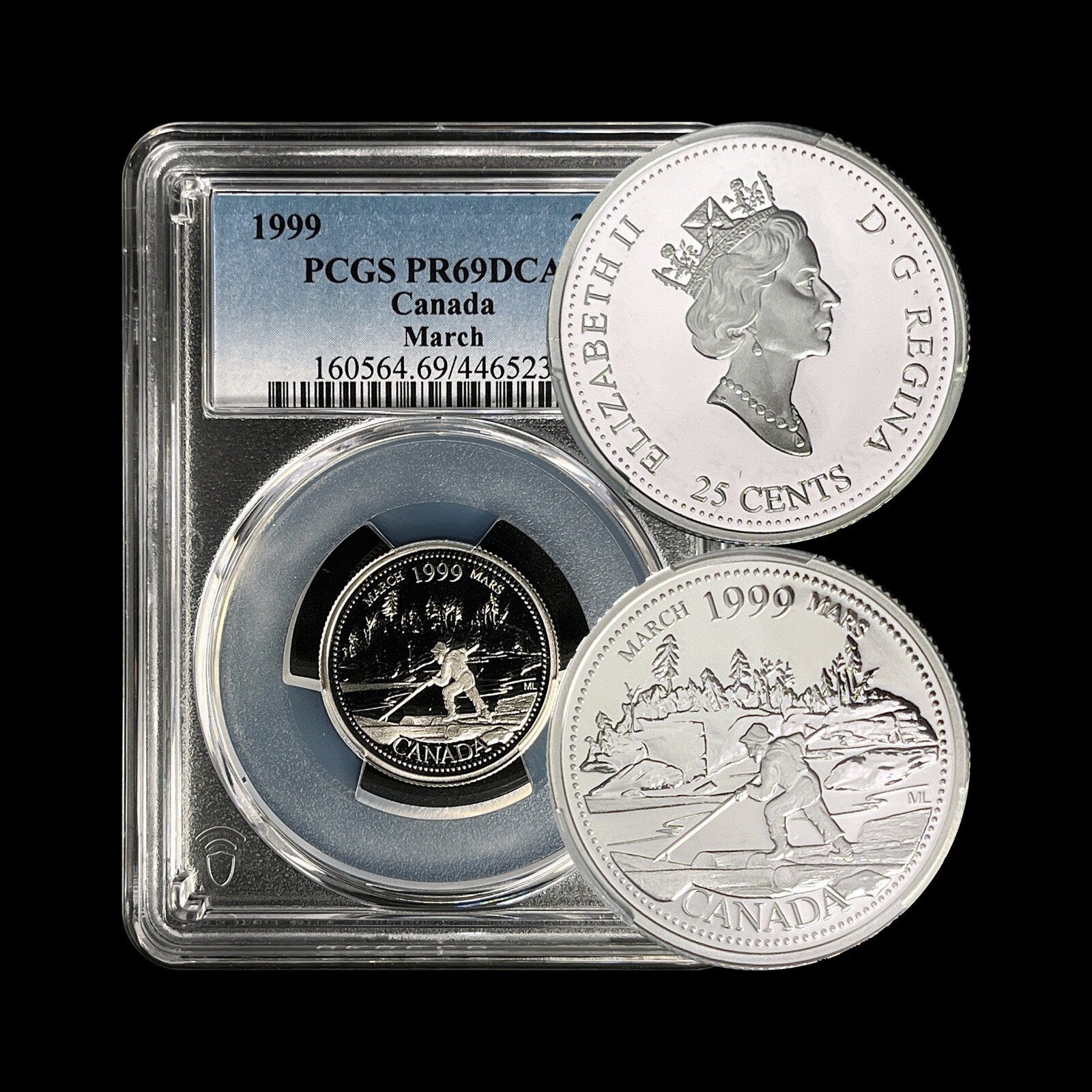 PCGS PR69DCAM 1998年 S 25C シルバー ワシントン PCGS PR69DCAM 1998年 S 25C シルバー ワシントンの通販 by