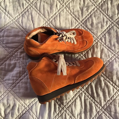 Dooney Bourke Orange Suede Boots Sz 5