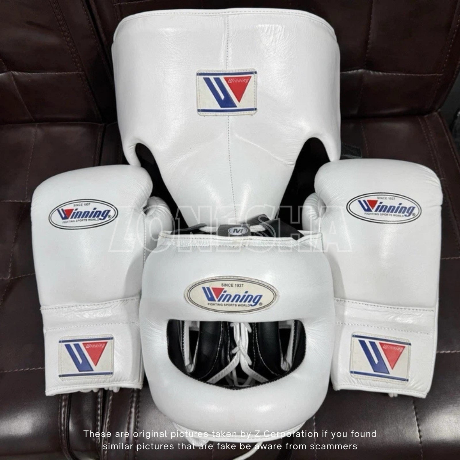 Winning Boxing Sparring Set of Headgear FG-5000!Gloves