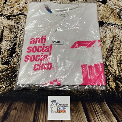 Anti Social Social Club Undftd F1 T-Shirt Size Small ASSC Formula 1 Racing