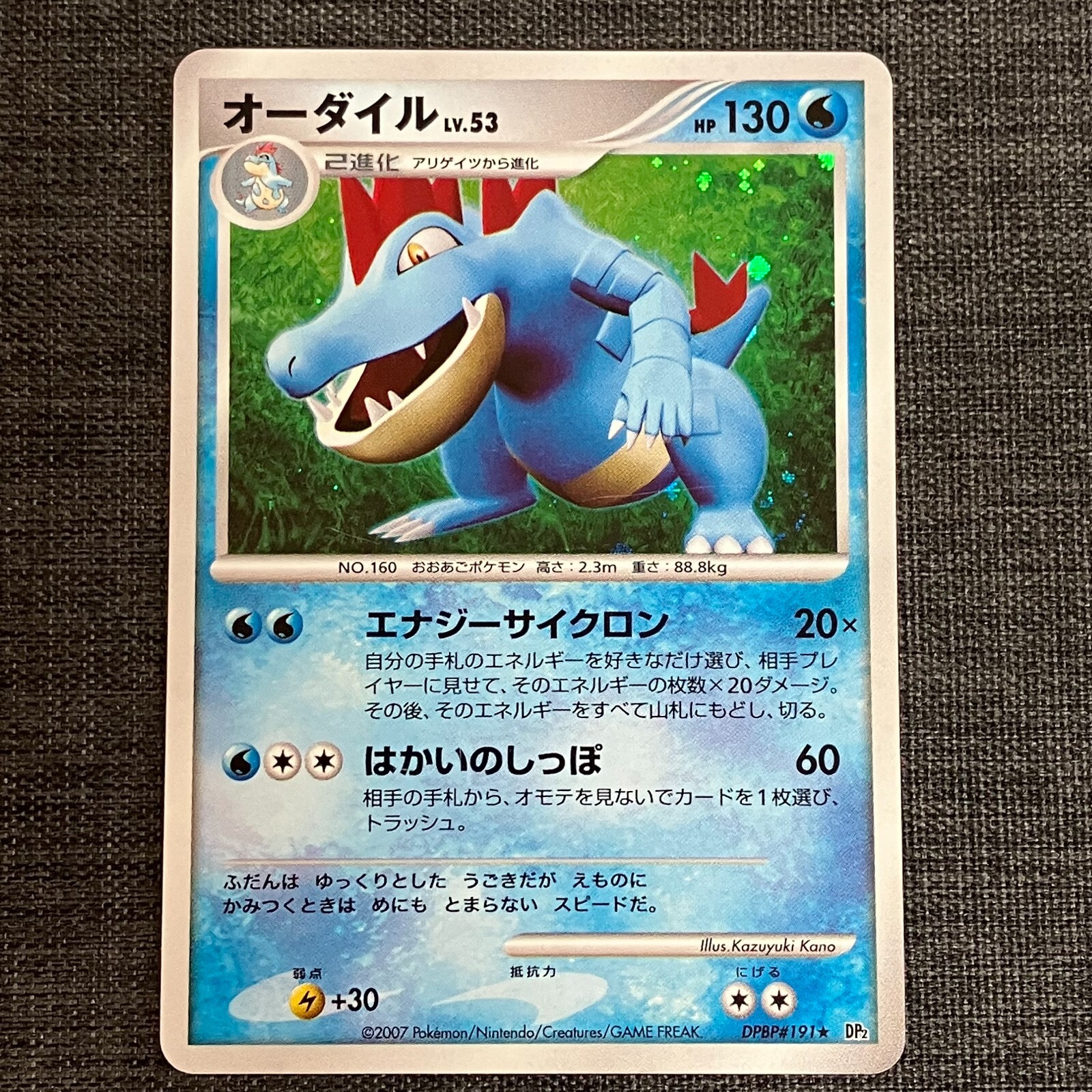 Feraligatr DPBP#191 Holo 2007 Pokemon TCG Japanese card