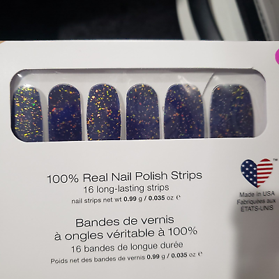 Color Street SUPERNOVA Nail Strips Glitter Dark Blue NEW Prism FX FALL 2022