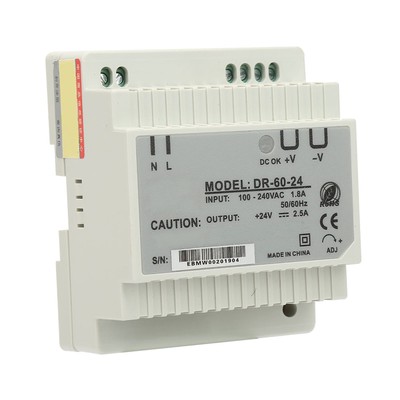 DR-60-24 60W Rail Mounting Power Supply Anti-Interference Overload Protection Fo
